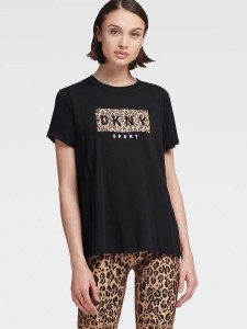 DKNY-Leopard-Logo-Tee